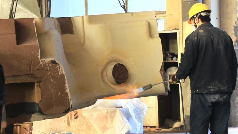 來(lái)看大型鑄鋼廠-騰飛鑄鋼的水玻璃砂工藝